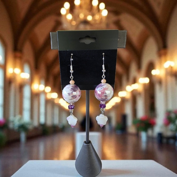 Chic Multicolor Dangle Earrings - Picture 2 of 8